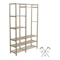 Closet Aberto Arara Johnmax + Estante 5 Planos para Sala Technox - 3