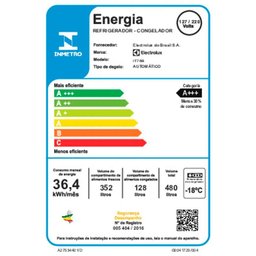 Geladeira 2 Portas Electrolux Frost Free Inverter 480 Litros Efficient - It70b - 2