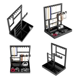 Organizador de Joias em Abs - Compacto e Funcional- Bijuterias/joias/organizador/expositor- Preto - 3 Organizador de Joias em Abs - Compacto e Funcional- Bijuterias/joias/organizador/expositor- Preto - 3