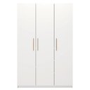 Ver imagem 4 de Guarda-roupa Casal 3 Portas 4 Gavetas Paris Branco Caemmun