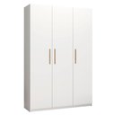 Ver imagem 1 de Guarda-roupa Casal 3 Portas 4 Gavetas Paris Branco Caemmun