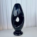 Ver imagem 4 de Decoração sala vaso escultura preto abstrato moderno