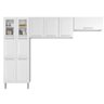 Cozinha modulada Itatiaia Tarsila 3 peças em Aço e Visor - Branco - 1