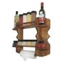 Porta Tempero E Condimentos Suporte De Papel Madeira Imbuia - 5