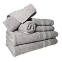 Ver imagem 5 de Jogo De Toalha 4 Banhos 4 Rostos 4 Grande Grossa Cinza Verde