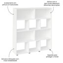 Ver imagem 5 de Conjunto Sala de Estar: Escrivaninha Sofia + 2 Estante Book
