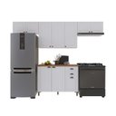 Ver imagem 2 de Cozinha Modulada 4 Peças Bari 100% MDF Branco