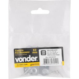 Tarjeta fio redondo zincado 76mm pacote com 1 peça - Vonder - 2