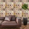 Papel De Parede Adesivo ladrilho azulejo Sala Quarto Cozinha 1,5 METROS marrom Teu Adesivo Papel De  - 5