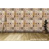 Papel De Parede Adesivo ladrilho azulejo Sala Quarto Cozinha 1,5 METROS marrom Teu Adesivo Papel De  - 6