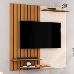 Painel para Tv até 58 Polegadas 3 Prateleiras Jb 1800 - Jb Bechara - 1 Painel para Tv até 58 Polegadas 3 Prateleiras Jb 1800 - Jb Bechara - 1