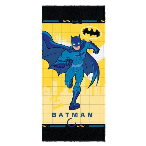 Toalha de Banho Infantil Batman Felpuda Algodão Praia Piscina Lepper