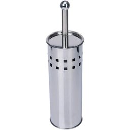 Kit Lixeira Aço Inox e Escova Sanitária com Suporte Pratico - 5