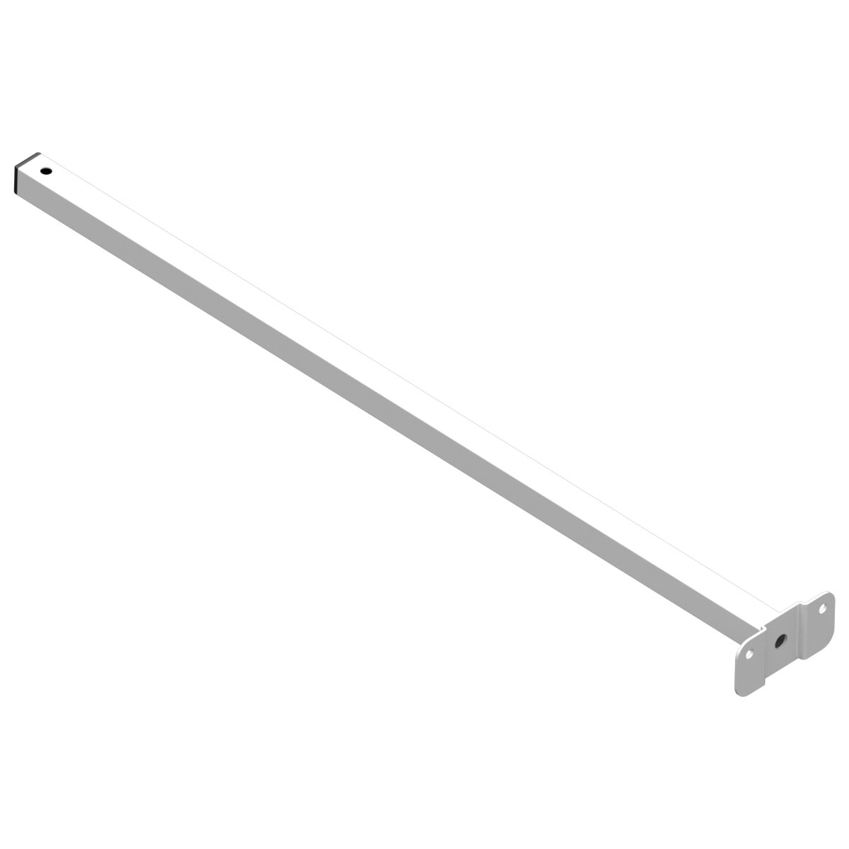 Suporte Refletor Base Reta Braço 60 Cm Branco - 7