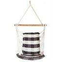 Ver imagem 1 de Cadeira de balanço suspensa rede de teto varias cores:Marrom Com Cru Xadrez