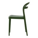 Ver imagem 3 de Cadeira Tramontina Sissi Verde Musgo Empilhável em Polipropileno