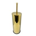 Ver imagem 7 de Kit Lavabo Inox Dourado Lixeira 5l Escova Sanitaria Papeleira France Fineza