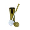 Kit Lavabo Inox Dourado Lixeira 5l Escova Sanitaria Papeleira France Fineza - 5