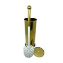Ver imagem 2 de Kit Lavabo Inox Dourado Lixeira 5l Escova Sanitaria Papeleira France Fineza