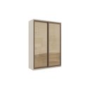 Ver imagem 1 de Guarda-roupa Modulado Evolution 2 Portas de Correr com 3 Gavetas Cabideiro e Prateleiras 1,60 Cm