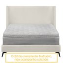Ver imagem 7 de Kit Cabeceira e Base Cama Box Orgânica Montreal 144x205cm Casal Bouclê - Sofa Store:bouclê Bege Clar
