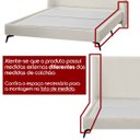 Ver imagem 2 de Kit Cabeceira e Base Cama Box Orgânica Montreal 144x205cm Casal Bouclê - Sofa Store:bouclê Bege Clar