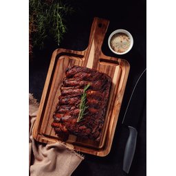 Tábua com Cabo para Churrasco Tramontina em Madeira Mista - 40x23,3 Cm - 2