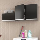 Ver imagem 5 de Kit com 02 Armários Aéreo 80cm 100% Mdf Preto