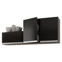Ver mais imagens de Kit com 02 Armários Aéreo 80cm 100% Mdf Preto