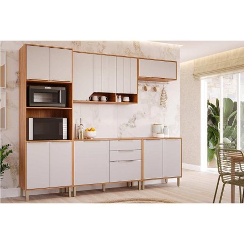 Cozinha Completa Mgm 5 Peças Celeste C5p174 Cinamomo/off