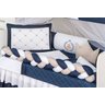 KIT DE BERÇO URSINHO PRINCIPE E PRINCESA11 PECAS KIT AMERICANO DE BERÇO TRANÇA PARA BEBE COM EDREDOM - 2