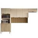 Ver imagem 1 de Armário de Cozinha Modulada 3 Peças Charm01 K02 Freijó/Vanilla - Mpozenato