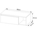 Ver imagem 4 de Gabinete de Banheiro 80 Cm com 1 Porta e Nicho Marina Mármore Branco