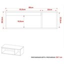 Ver imagem 5 de Gabinete de Banheiro 80 Cm com 1 Porta e Nicho Marina Mármore Branco