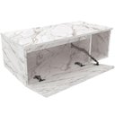 Ver imagem 3 de Gabinete de Banheiro 80 Cm com 1 Porta e Nicho Marina Mármore Branco