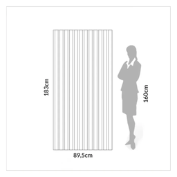 Painel Ripado em Barra 250x89,5cm (2,24m²) Mdf Dalla Costa - 5