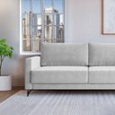 Ver imagem 3 de Sofá 2 Lugares Sevilha Living Linho Cinza 160cm