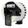 Rolo de Etiqueta Termica Compativel Brother Dk22205 - 62mmx30,48mts Continua Preto/branco - 5