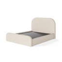 Ver imagem 2 de Cama Casal para Quarto Chique Cabeceira e Peseira Estofada