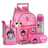 Mochila Rodinhas Infantil Luluca com Lancheira Estojo e Garrafa - 1