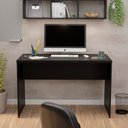 Ver imagem 2 de Escrivaninha Home Office 1mx60cm Tampo 30mm Netmobil - Preto