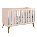 Ver imagem 5 de Quarto de Bebê Retrô 3 Portas Rosa Fosco com Pé Retrô Madeira Reller