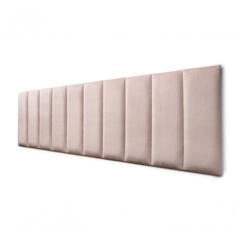 Placas Cabeceira King 200cm X 60cm 10 Placas Veludo Nude