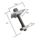 Ver imagem 5 de Kit 24un Grampo 20 Intermediário E 4 Finais Painel Placa Sol