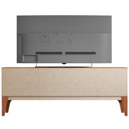 Rack Bancada Aparador Frade Florenca para TV de até 70 polegadas 2 portas deslizantes Off White Matt - 4