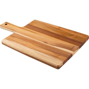 Fsc Tábua Retangular Tramontina Kitchen em Madeira Teca com Cabo 40x27 Cm Tramontina