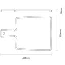 Ver imagem 4 de Fsc Tábua Retangular Tramontina Kitchen em Madeira Teca com Cabo 40x27 Cm Tramontina