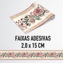 Ver imagem 5 de Faixa Decorativa Adesiva (autocolante) - Floral com Tons Marrom e Dourado