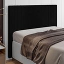 Ver imagem 4 de Cabeceira Cama Box Solteiro Ferrara 90Cm Preto