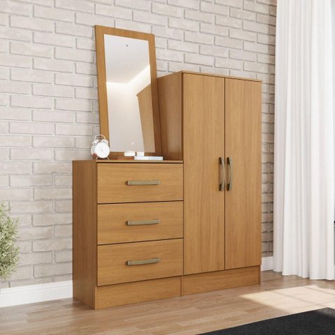 Cômoda Multiuso Layla Plus 3 Gavetas MDF MDP Puxador Plástico Cinamomo Casa 812